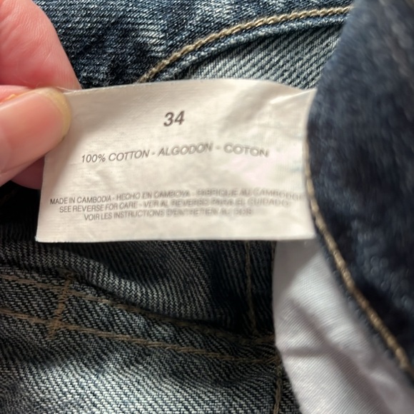 Code Bleu Denim Jeans Size 34 Relaxed Fit Straight Leg - Picture 10 of 10